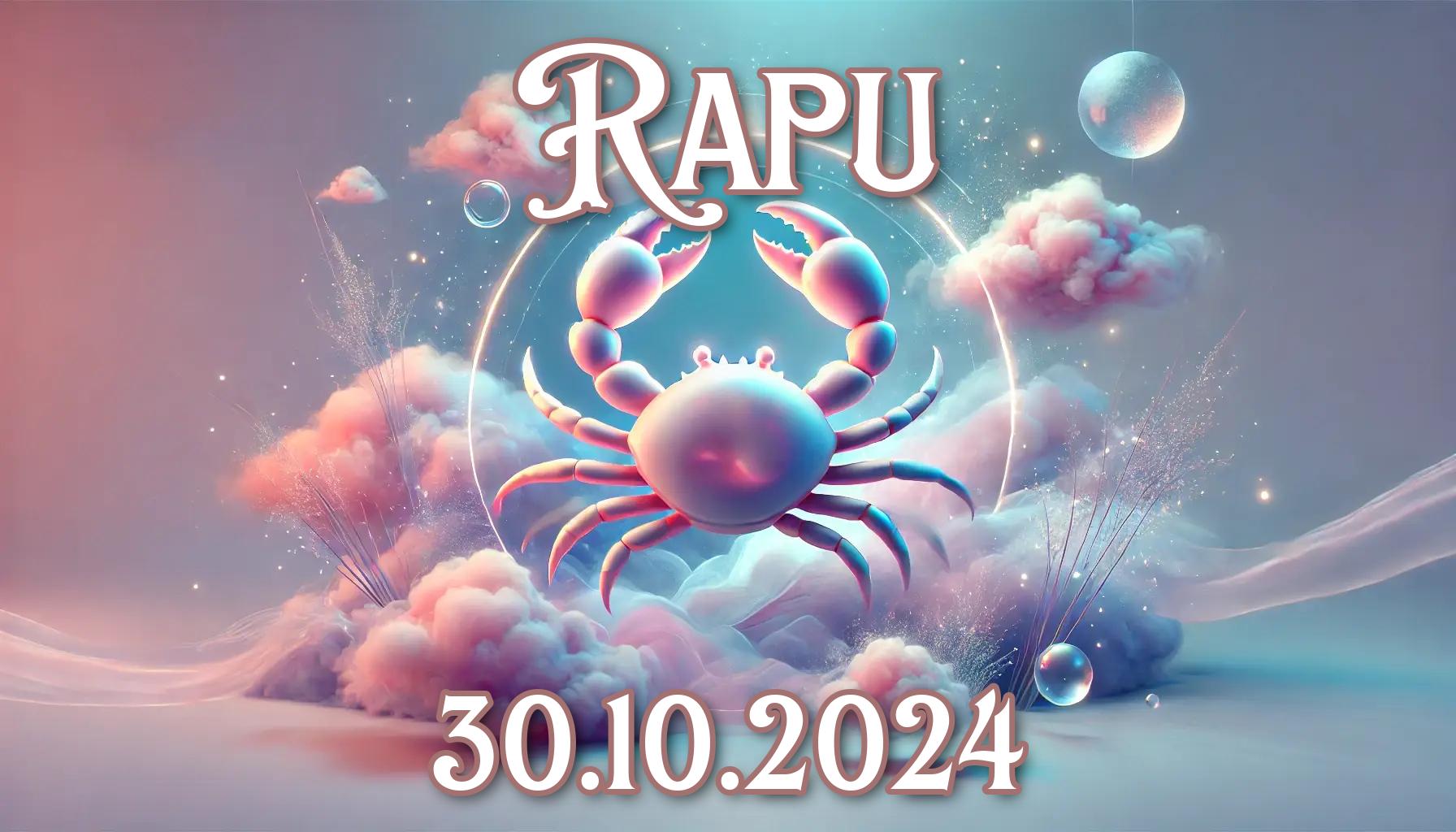 Rapu: päivän horoskooppi (30.10.2024)