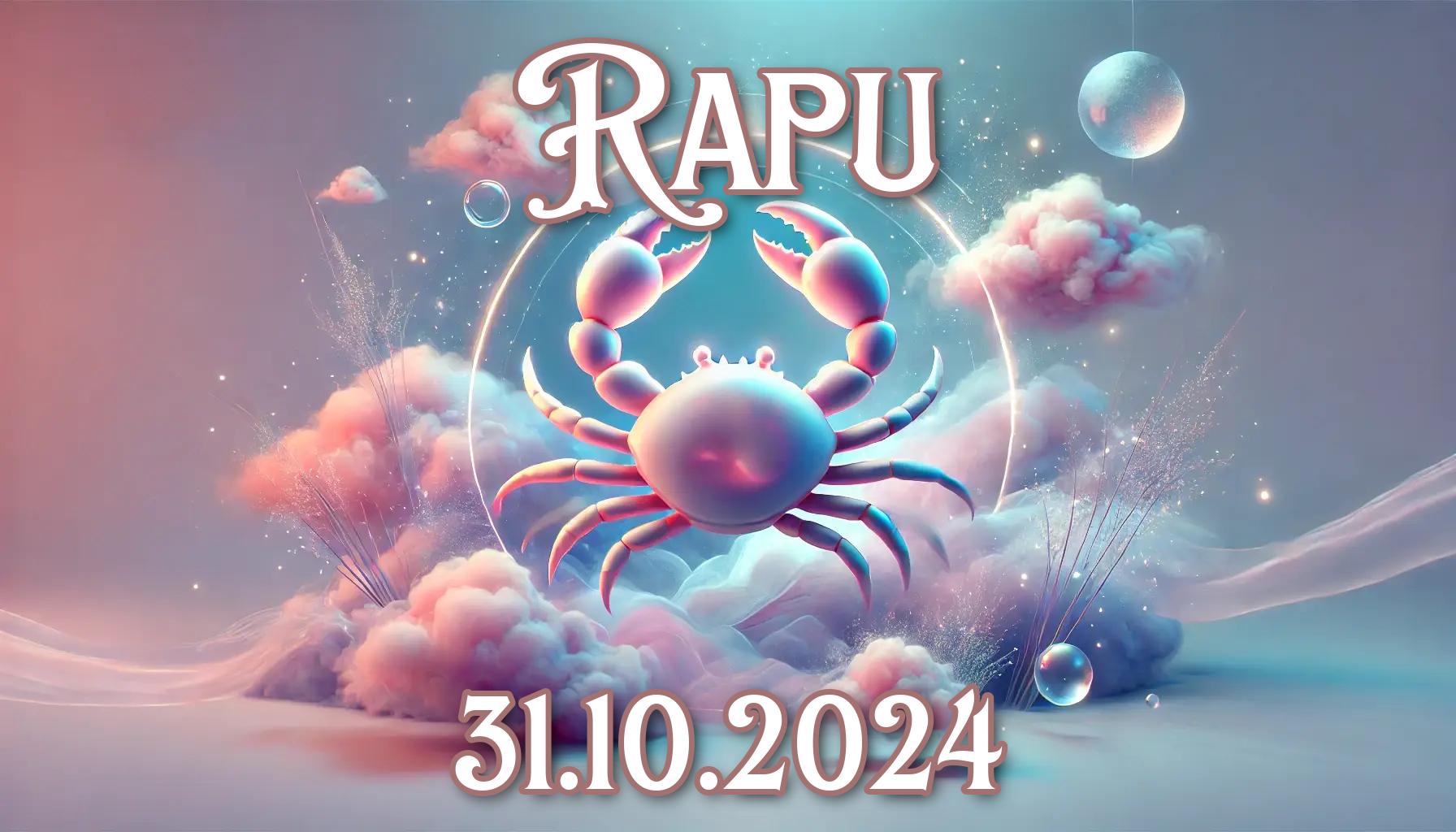 Rapu: päivän horoskooppi (31.10.2024)