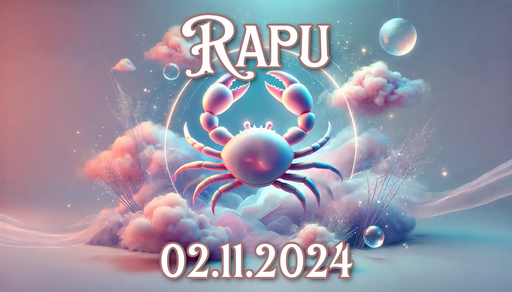 Rapu: päivän horoskooppi (02.11.2024)