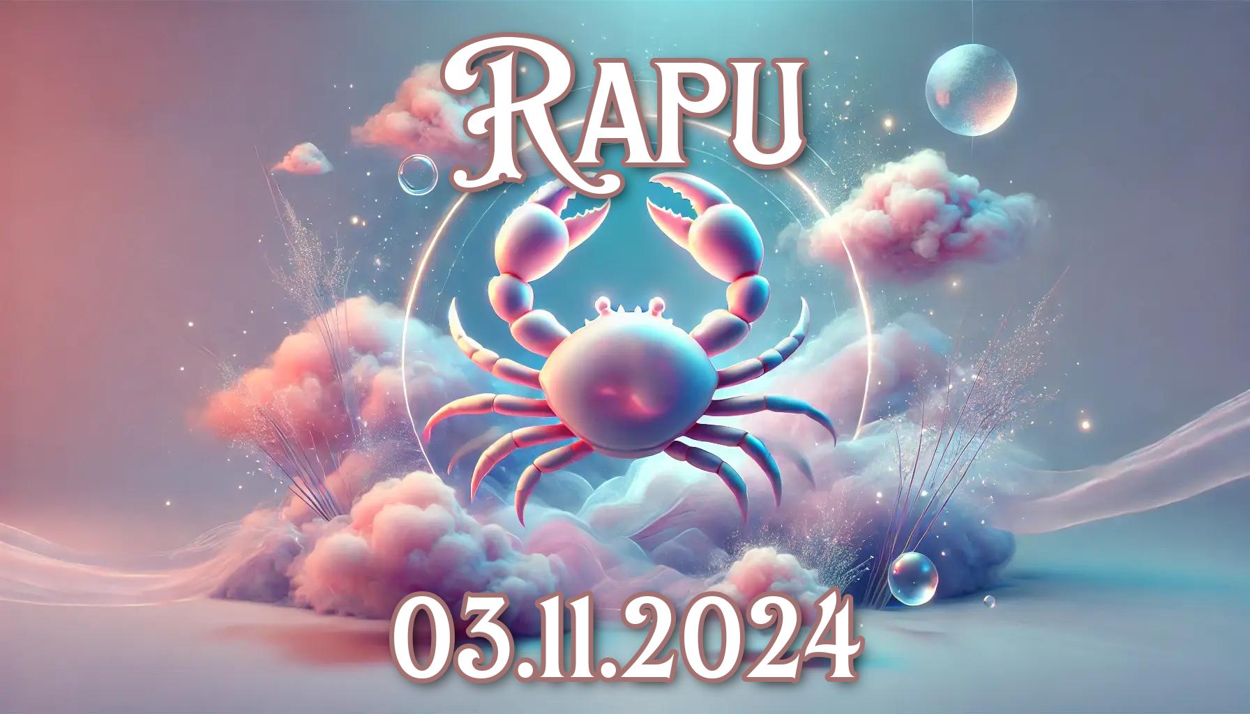 Rapu: päivän horoskooppi (03.11.2024)