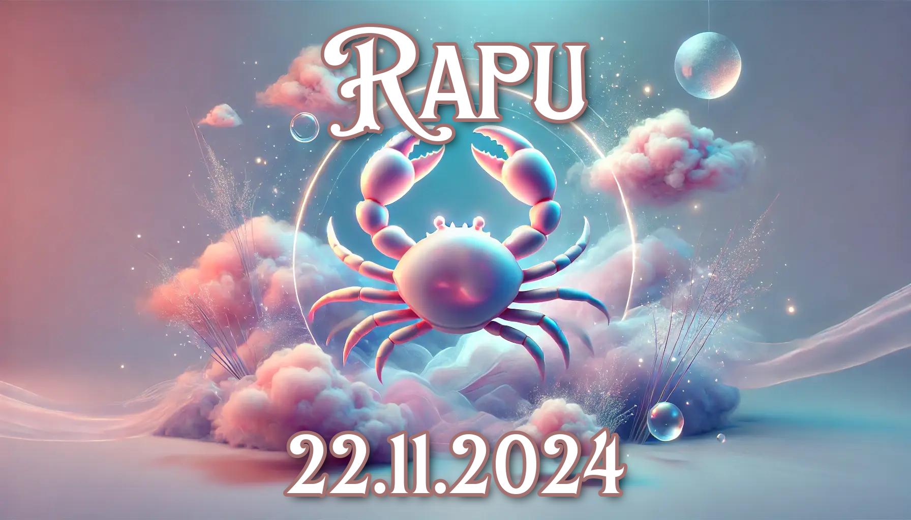 Rapu: päivän horoskooppi (22.11.2024)